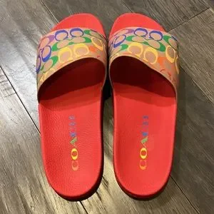 Coach | Shoes | Coach New York Signature Rainbow Pride Pool  display picture 2
